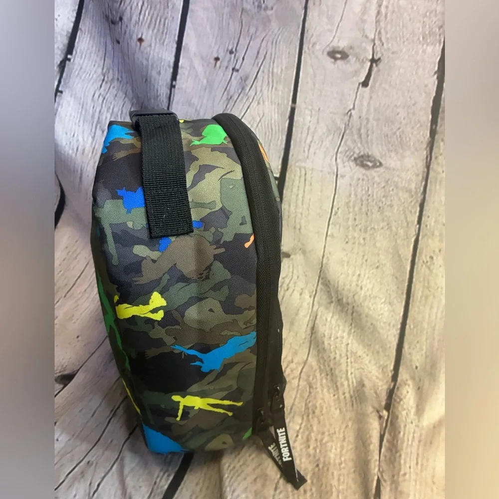 5/$20 Fortnite Zipper Pocket Lunch Box Bag Insulated Soft Side Multi Color‎ Camo